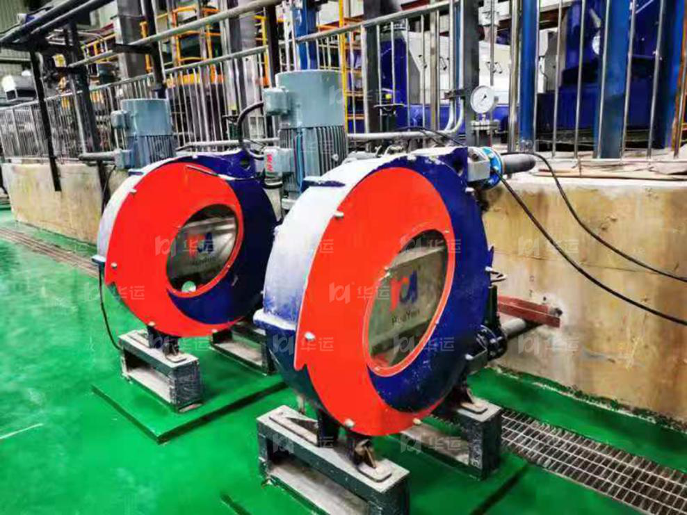 華運專利軟管泵在大型餐廚垃圾處理項目中開機